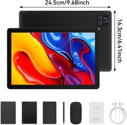 Hotlight C108 - Android 16 Tablet - 10.1 inch - 30(6+24)GB RAM/128GB ROM - Gemini AI - Wifi 6 - Met Toetsenbord, Muis, Oordopjes & Bescherming – Zwart — thumbnail 10