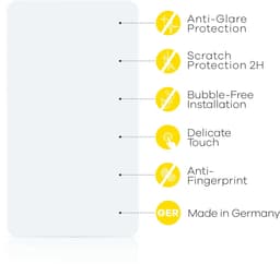 upscreen - Screenprotector voor Philips Airfryer HD9880/90 - Folie Beschermfolie anti glare matte — thumbnail 2