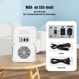 Zyrex® Skincare Fridge - Mini Koelkast 8 Liter – Met Spiegel en Verlichting - Mini Fridge - Wit - ‎20cm x 26cm x 30cm — thumbnail 3