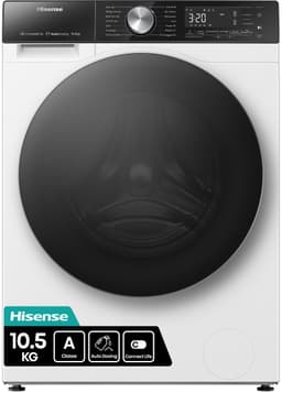 Hisense 5S Serie WF5S1045BW - Wasmachine met Energielabel A - 10,5kg - Auto dosing - 72dB (A) - Steam Wash -1400 toeren - Power Wash 49' - Connectlife — thumbnail 16