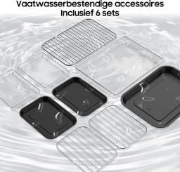 Dewelling KDFO-5511DTW 12L XXL Dual Zone Airfryer met Afneembare Scheidingswand – 2600W Heteluchtfriteuse met Kijkvenster – Sync Finish & Dual Cook — thumbnail 5