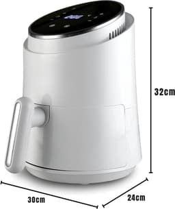 Aurixi® Mini airfryer - Airfryer - Airfryer klein - Wit - 30cm x 23cm x 31cm — thumbnail 5