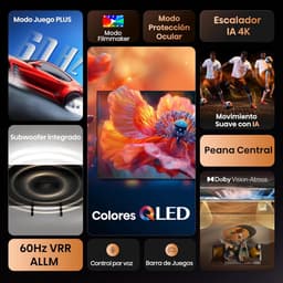QLED Smart TV - 4K Televisie - Home Entertainment - Dolby Atmos Geluid - 50 Inch Scherm — thumbnail 3