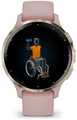 Garmin Venu 3s - Smartwatch - AMOLED-Scherm - 41mm - Dust Rose — thumbnail 18
