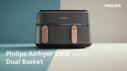 Philips Rapid Air Serie 3000 NA352/00 - Airfryer - Dubbele Mand - 9 Liter — thumbnail 11