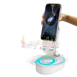 Smartphonehouder met luidspreker Kinglucky ZJ-016 Wit 5W — thumbnail 1