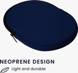 kwmobile hoes geschikt voor Sony WH-1000XM4 / WH-1000XM3 / Jabra Evolve 20 - 21,5 x 16 cm - Beschermhoes voor headset in donkerblauw - Van neopreen — thumbnail 6