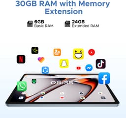 DOOGEE TAB U11 Pro - Tablet - Tablette - 30GB RAM + 256GB ROM(2TB/TF) - 8580 mAh - 11 Inch 1080P 90 Hz - Dubbele luidspreker - T7200 Octa Core - 13MP Camera - 5G WIFI - Face ID - 7.9 mm Metallic Body - Zwart — thumbnail 11