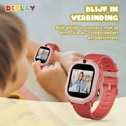 DEPLAY 4G KidsWatch Explorer - GPS Horloge Kind - Smartwatch Kinderen - Kinderhorloge - Smartwatch Kind - Kinder Smartwatch – Rood — thumbnail 3
