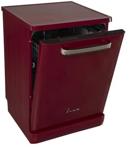 Fram FDW-VRR606BDE – Vrijstaand Vaatwasser – 12 Standen – 6 Wasprogramma’s – Retro Design – LED-Display – Halve Belading – AquaStop – 5 Jaar Garantie – Bourgondisch Rood — thumbnail 4