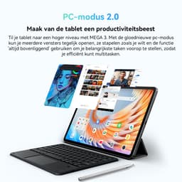 Blackview MEGA 3 Tablet - Android 15 - 12.1 Inch - 36GB RAM - 256GB ROM - Dual 4G LTE - 8800mAh - 13MP+50MP Camera - Blauw — thumbnail 6