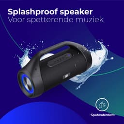 Caliber Bluetooth Speaker - Muziek Box - LED verlichting - 100 Watt - Draagbare Speaker - Stevige Handgreep - Tot 12 uur muziek - Waterbestendig — thumbnail 9