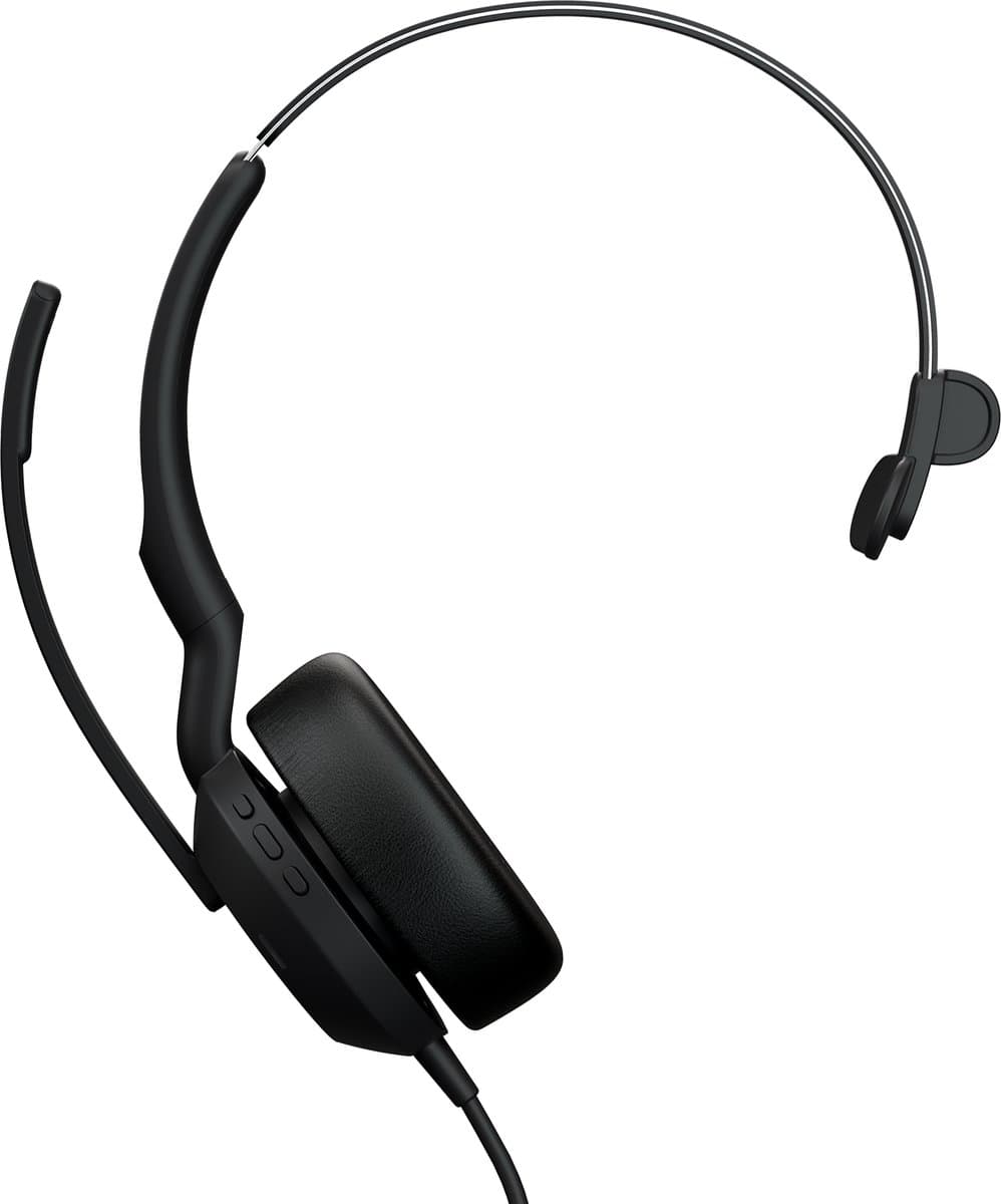 Jabra Evolve2 50 Headset Bedraad Hoofdband Kantoor/callcenter USB Type-C Zwart — afbeelding 1