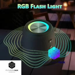 Draadloze Draagbare Luidspreker 10W Speaker RGB LED Draadloos & Wireless Fusion Pack M3 – Draagbare Bluetooth Speaker 10W | Waterdicht | RGB LED | Hifi Bas | BT/USB/TF/FM | Outdoor Wireless Speaker-Kerstcadeau-Nieuwjaar-2026-Verjaardag- — thumbnail 6