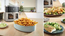 Bosch MAF671C0 Airfryer XXL - Serie 6 - 7,2L - Shake alarm - Kijkvenster - Warmhoudfunctie - 7 programma's - Tot 5 personen - Dark Cream — thumbnail 14