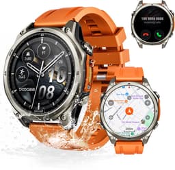 DOOGEE Anywise W1 Pro -Militair smartwatch-AI spraakbesturing-5ATM-Dual band GPS-Offline kaarten-170 sportmodi-1,43 inch AMOLED-Fitnesstracker-Bellen en gebeld worden-18 dagen extra lange batterijduur-Zaklamp-Geschikt voor Android en iPhone — thumbnail 1