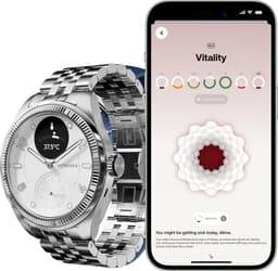 Withings ScanWatch - Nova Brilliant - 39mm - Hybride Smartwatch - Titanium Grijs — thumbnail 3