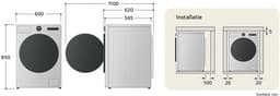 LG F4WR7011SYB wasmachine 11 kg met AI DD voor slimme stofverzorging - TurboWash 39 voor sneller wassen - hygiënisch wassen met stoom en ThinQ slimme bediening. Energieklasse A‑10% — thumbnail 10