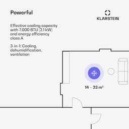 Mobiele Airconditioner 3-in-1 met WiFi Controle voor Ruimtes tot 34 m² — thumbnail 4