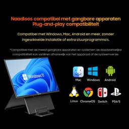 Blackview Table 10 Portable Monitor - 23,8 Inch Full HD Draagbare monitor - Draagbaar scherm met USB-C & HDMI - Plug & Play — thumbnail 11