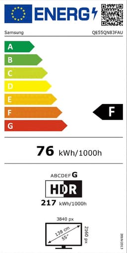 Samsung QE55QN83F - 55 inch - 4K Neo QLED - 2025 - Smart TV — thumbnail 10