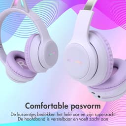 imoshion Kinder Koptelefoon Kattenoortjes - Bluetooth en Decibelbegrenzer - Draadloze Koptelefoon Kinderen — thumbnail 11