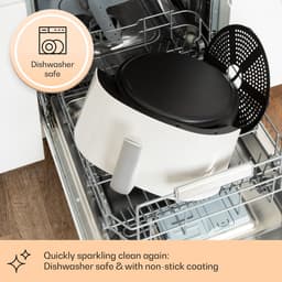 Klarstein Heteluchtfriteuse, XL Airfryer om te Frituren, Friteuse met Stoomfunctie, Temperatuurkeuze en 16 Programma’s, Airfryer voor Heteluchtfrituren, Heteluchtfriteuse zonder Olie 1500 W, 7,5 Liter — thumbnail 2