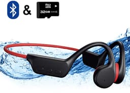 Bone Conduction Headphone - IPX8 Waterdicht - 32GB Geheugen - Open-Ear Draadloze Koptelefoon met Microfoon - Sport & Zwemmen - Gratis zwem oordoppen — thumbnail 5