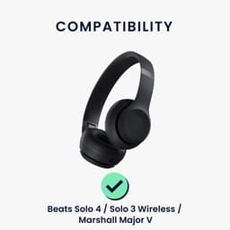 kwmobile hoes geschikt voor Beats Solo 4 / Solo 3 Wireless / Marshall Major V - 23,5 x 18 cm - Beschermhoes voor headset in donkerroze - Van neopreen — thumbnail 3