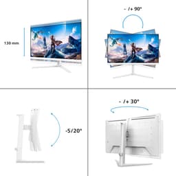 Philips Evnia 27M2N5901A - 4K Next Gen Dual-Mode Gaming Monitor - AI Ambiglow - 160hz - 320hz - USB-C 65w - 27 inch — thumbnail 9