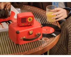 MUZEN OTR Metal - Draagbare FM-radio Bluetooth luidspreker - 10 Uur Speeltijd - Bluetooth Speaker - Draadloze Speaker - Mini Bluetooth speaker - Draagbare speaker - Rood
