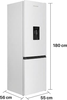 Heinner HC-HM260INVWDD Koel-vriescombinatie met Waterdispenser – 260 L – Elektronische Temperatuurregeling – Omkeerbare Deur – Wit – 5 Jaar Garantie — thumbnail 4