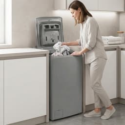 Heinner HWM-TL8013IVKSA++ Bovenlader Wasmachine 8 kg – 1300 tpm – Inverter Motor – Energieklasse A – 15 Programma’s met Trommelreiniging – Kinderslot – Zilver – 5 Jaar Garantie — thumbnail 10