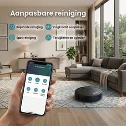 Robotstofzuiger met Dweilfunctie en Laadstation - Airson Pro Clean - Dweilrobot met App & Afstandsbediening - Geschikt voor Huisdieren en Tapijt — thumbnail 9