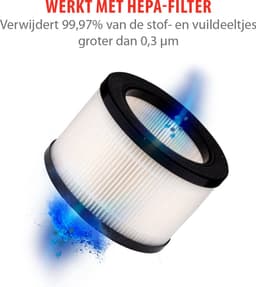 alpina Luchtreiniger met HEPA Filter H13 - Air Purifier met Ionisator voor Ruimtes 5-10 m2 - Lucht Reiniger 60 m³/h - Air Cleaner met 3 Snelheden - 230V/12W - Wit — thumbnail 4
