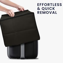 kwmobile heteluchtfriteuse beschermhoes geschikt voor Philips Essential Airfryer XXL - Kunststof hoes voor friteuse in donkergrijs — thumbnail 3