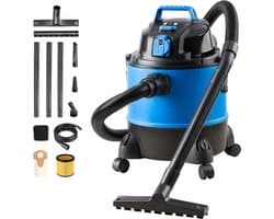 Aurixi® Bouwstofzuiger Zonder Zak - Alleszuiger Met Accessoires - Stofzuiger - Blauw - 33cm 34cm x 45cm