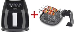 Heteluchtfriteuse met dubbele kamer 3 L – Gezond en snel frituren zonder vet – 1400 W — thumbnail 4