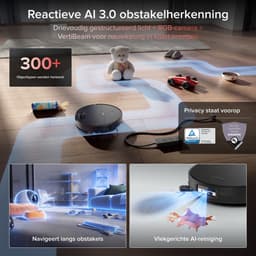 Roborock Saros 20 Sonic–Robotstofzuiger Met Dweilfunctie-VibraRise 5.0 dweilsysteem 4000 Trillingen/min-Digitale motor 36000 Pa&dubbel antiklitsysteem-AdaptiLift Chassis 3.0-Reactieve AI 3.0 obstakelherkenning-Pakt moeiteloos dikke tapijten aan,Zwart — thumbnail 5