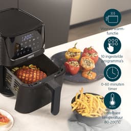 Princess Digitale Airfryer Deluxe XXL 182060 – Heteluchtfriteuse - 5.5 liter - 8 voorgeprogrammeerde programma’s - Inclusief airfryer mandje - RVS — thumbnail 12