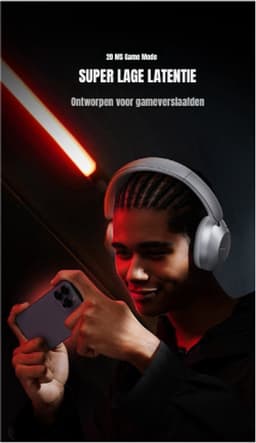 DrPhone Picun F6 Draadloze Over-Ear Bluetooth 5.3 Hoofdtelefoon – App Ondersteuning - Hybride ANC & ENC – Zelfadaptieve Ruisonderdrukking - Transparantie Modus- Ruimtelijke Audio & Hoofdbewegingsvolging – Roze — thumbnail 12