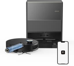 Dreame Aqua 10 Ultra Roller Complete Black – Robotstofzuiger met dweilfunctie – 30.000Pa Zuigkracht – AquaRoll™ & ThermoHub™ 100°C zelfreiniging – Tapijtveilig & slim Omnesight™ 2.0 navigatie – Voor harde vloeren & drempels — thumbnail 2