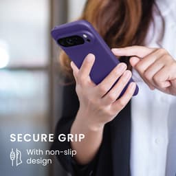 kwmobile metallic telefoonhoesje van TPU - geschikt voor Google Pixel 9 Pro - Flexible case voor smartphone - In metallic blauwpaars — thumbnail 2