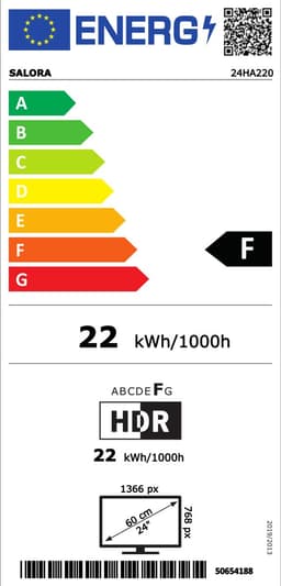 Salora 24HA220 - 24 inch - HD Ready LED - 2022 — thumbnail 2