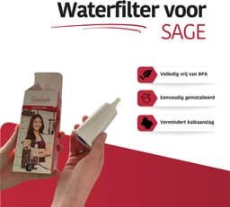 4x Eccellente Waterfilters voor Sage Barista Express - SES008 & BES008 Espressomachine - 4 stuks - voor Koffiemachines - Oracle - Dual Boiler - Solis - Duo Temp - Bambino Plus - 12 maanden gefilterd water — thumbnail 6