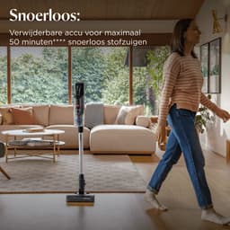 BISSELL PowerClean FurGuard Draadloze Steelstofzuiger - 280W Motor - 50 Min Gebruikstijd - Anti-klit Borstel - 2 in 1 Steel- en Handstofzuiger - Zelfstaand Design - HEPA-filter - LED-koplampen - Stick Vacuum Cleaner - Verwijderbare Batterij - 4093N — thumbnail 6