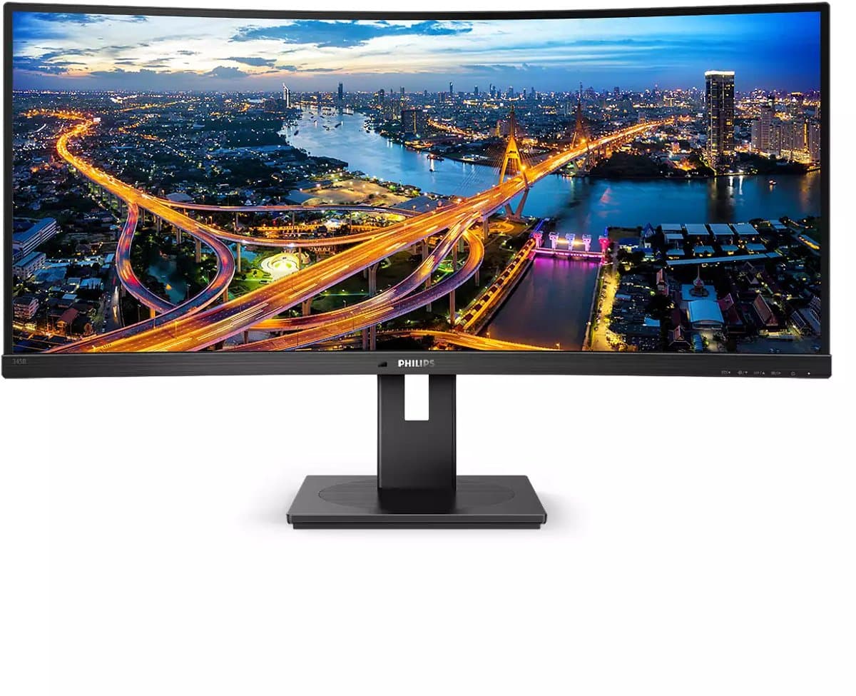 Philips 345B1C - QHD Curved Ultrawide Monitor - 100hz - 34 Inch — afbeelding 1