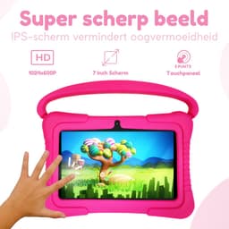 GØDLY® Kindertablet - 7 Inch - Kindertablet vanaf 3 jaar - Tablet Kinderen - Ouderlijk Toezicht - Gratis Beschermende Hoes - 12 Maanden Garantie - Roze — thumbnail 5