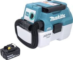 Makita DVC 750 LG1 accustofzuiger LXT 18 V 67 mbar 7,5 l borstelloos + 1x accu 6,0 Ah - zonder oplader — thumbnail 2