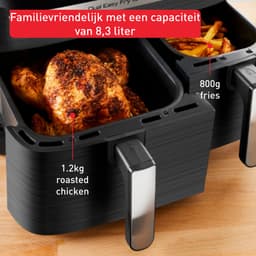 Tefal Easy Fry Dual XXL & Grill EY905B - Dubbele Airfryer - 8.3L - Dubbele Mand - Grillfunctie - XXL Capaciteit — thumbnail 5